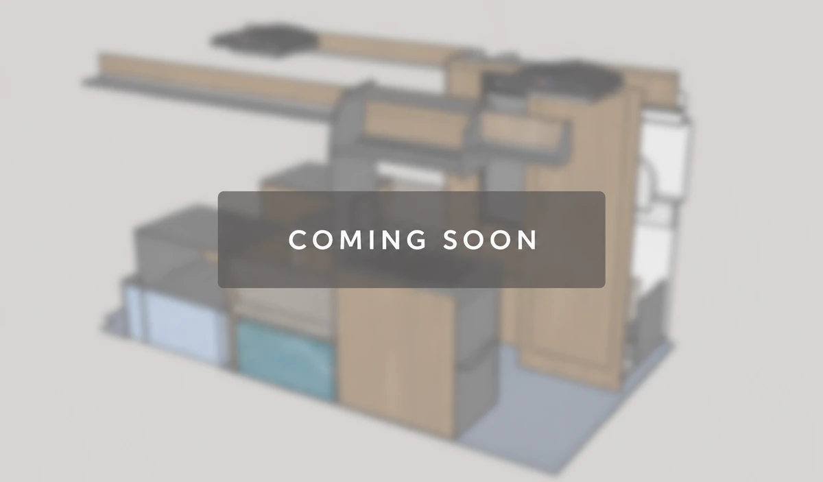Fiat Ducato 2-seat campervan floorplan preview — coming soon
